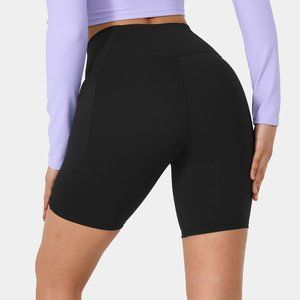 SOLD HALARA - Patitoff Pet Hair Resistant Crossover Biker Shorts 7'', size L